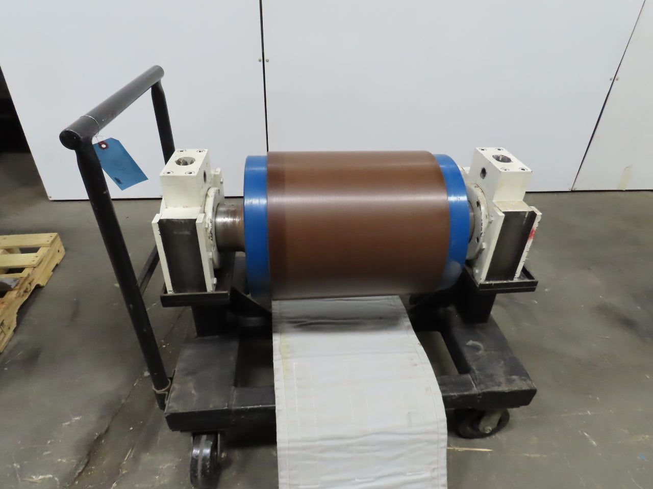 14" Diam x 19-1/2" W HD Conveyor Roller W/16"W Garolite Lagging & Bearings