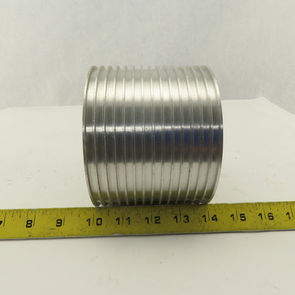 5-1/4" x 4" 14 Groove Textile Paper Strip Material Separating Sheave