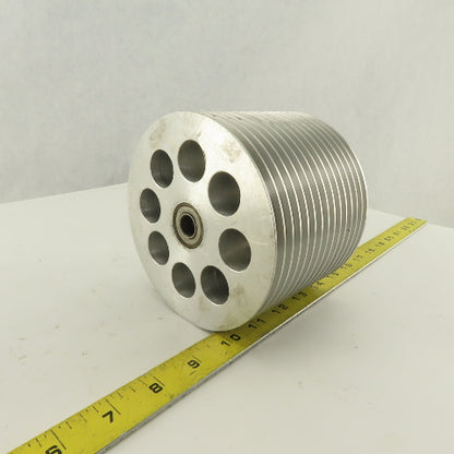 5-1/4" x 4" 14 Groove Textile Paper Strip Material Separating Sheave