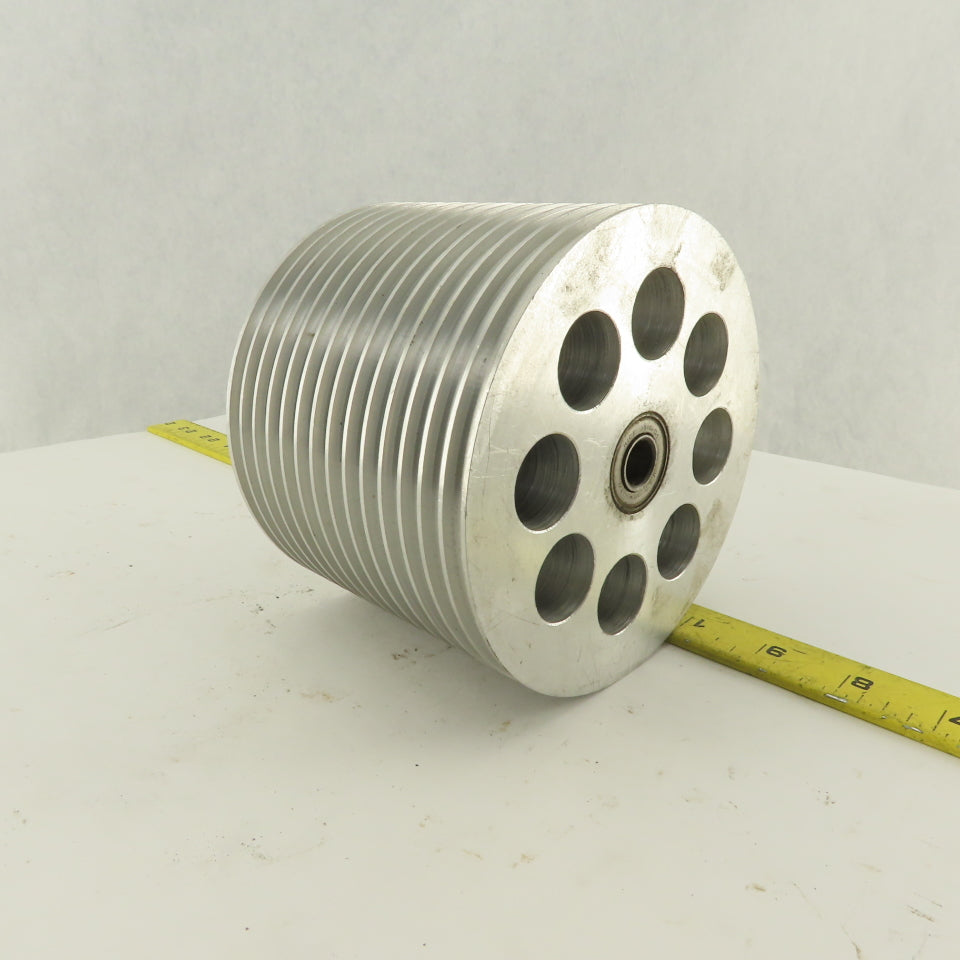 5-1/4" x 4" 14 Groove Textile Paper Strip Material Separating Sheave