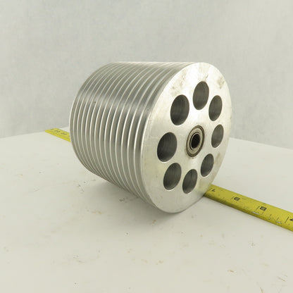 5-1/4" x 4" 14 Groove Textile Paper Strip Material Separating Sheave