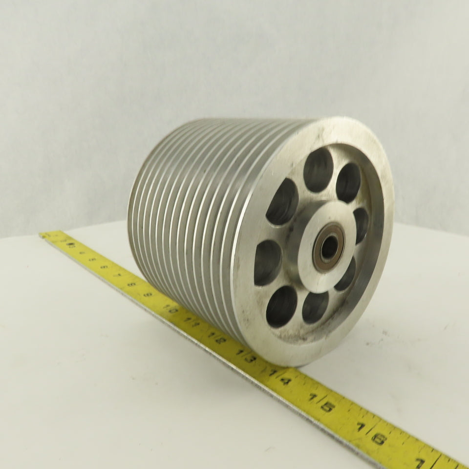 5-1/4" x 4" 14 Groove Textile Paper Strip Material Separating Sheave