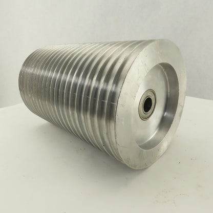 6-1/4" x 9-5/8" 20 Groove Textile Paper Strip Material Separating Sheave