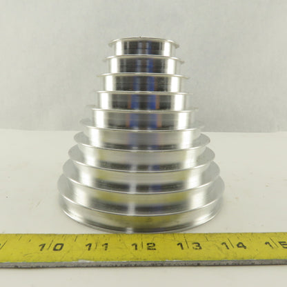 2-1/4 x 5" 5" Tall 10 Groove Cone Textile Paper Strip Material Separating Sheave