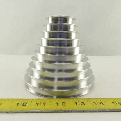 2-1/4 x 5" 5" Tall 10 Groove Cone Textile Paper Strip Material Separating Sheave