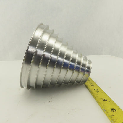2-1/4 x 5" 5" Tall 10 Groove Cone Textile Paper Strip Material Separating Sheave