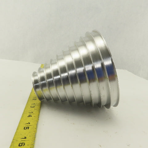 2-1/4 x 5" 5" Tall 10 Groove Cone Textile Paper Strip Material Separating Sheave