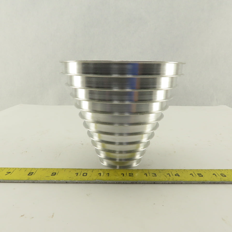 2-1/4 x 5" 5" Tall 10 Groove Cone Textile Paper Strip Material Separating Sheave