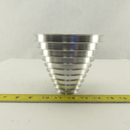2-1/4 x 5" 5" Tall 10 Groove Cone Textile Paper Strip Material Separating Sheave