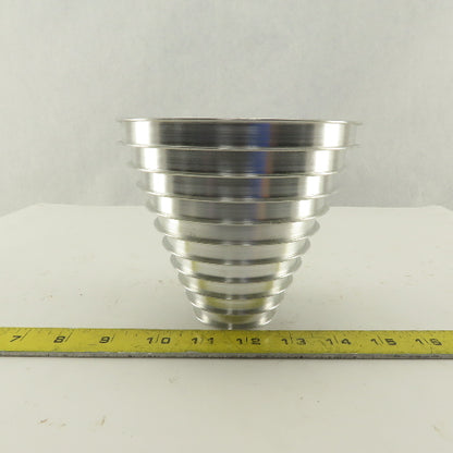 2-1/4 x 5" 5" Tall 10 Groove Cone Textile Paper Strip Material Separating Sheave