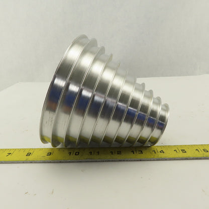 2-1/4 x 5" 5" Tall 10 Groove Cone Textile Paper Strip Material Separating Sheave