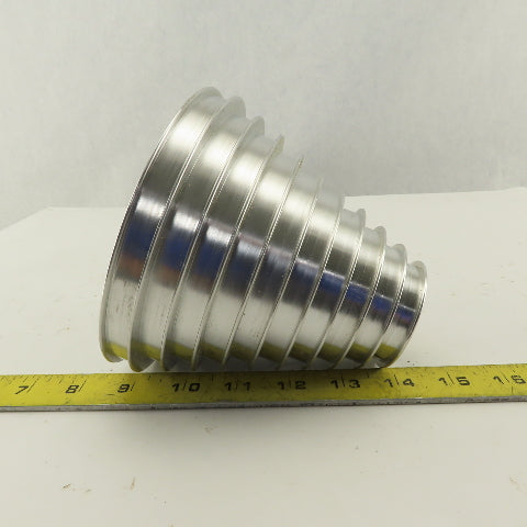 2-1/4 x 5" 5" Tall 10 Groove Cone Textile Paper Strip Material Separating Sheave