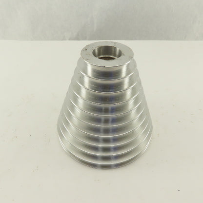2-1/4 x 5" 5" Tall 10 Groove Cone Textile Paper Strip Material Separating Sheave