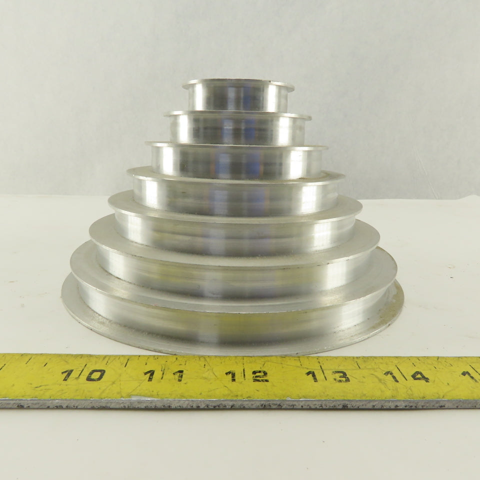 2-1/4 x 7" 4" Tall 7 Groove Cone Textile Paper Strip Material Separating Sheave