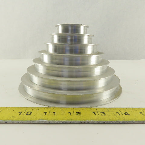 2-1/4 x 7" 4" Tall 7 Groove Cone Textile Paper Strip Material Separating Sheave