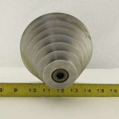 2-1/4 x 7" 4" Tall 7 Groove Cone Textile Paper Strip Material Separating Sheave