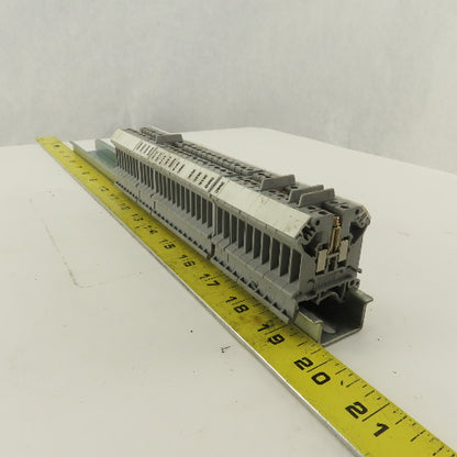 Phoenix Contact UK5N 600V 30A Electrical Terminal Block On DIN Rail Lot Of 34