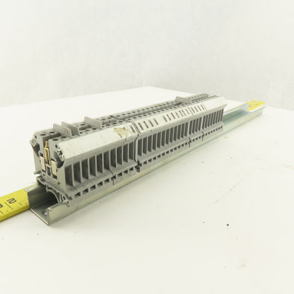 Phoenix Contact UK5N 600V 30A Electrical Terminal Block On DIN Rail Lot Of 34