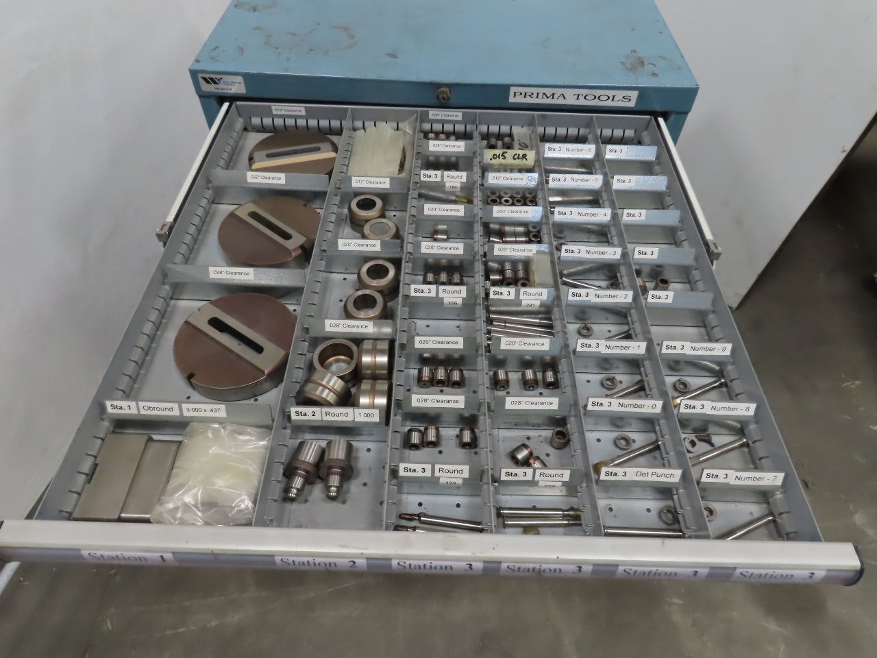 Prima Finn Power SGe8 20 Station CNC Turret Thick Tooling Punches Dies & Cabinet