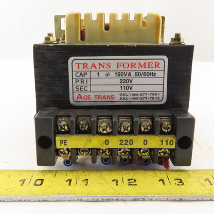 Ace Transformer 220HV 1Ph 150VA 50/60Hz 110LV Transformer