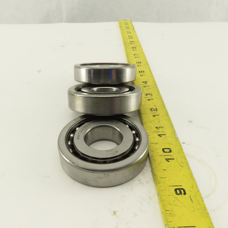 NTN BST25X62 25 x 62 x 15mm Precision Angular Contact Ball Bearing Used Lot Of 3