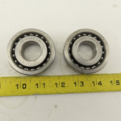 NTN BST25X62-1BDFTP4 25 x 62 x 15mm Angular Contact Ball Bearing Lot Of 2