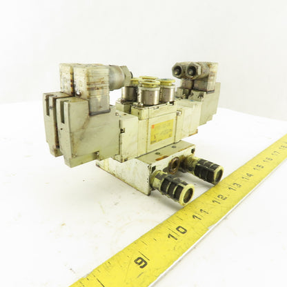 SMC SY7520-5DZ-C10 5/3 Position Double Solenoid Pneumatic Valve 24VDC