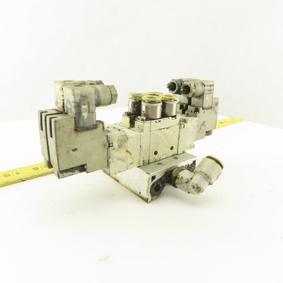 SMC SY7520-5DZ-C10 5/3 Position Double Solenoid Pneumatic Valve 24VDC