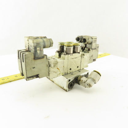 SMC SY7520-5DZ-C10 5/3 Position Double Solenoid Pneumatic Valve 24VDC