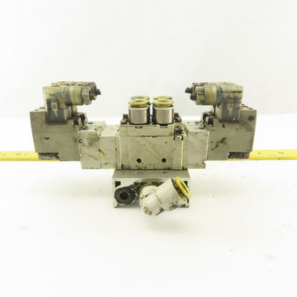 SMC SY7520-5DZ-C10 5/3 Position Double Solenoid Pneumatic Valve 24VDC