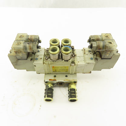 SMC SY7520-5DZ-C10 5/3 Position Double Solenoid Pneumatic Valve 24VDC