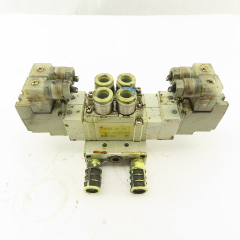 SMC SY7520-5DZ-C10 5/3 Position Double Solenoid Pneumatic Valve 24VDC