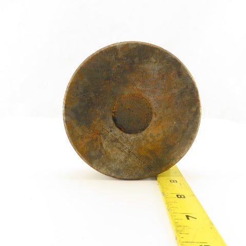 4-3/4" x 1-1/8" Tall Steel Machine Round Floor Pads Lot Of 2