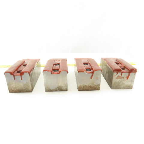 3mm x 60° Serrated Bottom Chuck Jaw Unfinished 5-3/4" x 2-1/2 x 2 Lot Of 4