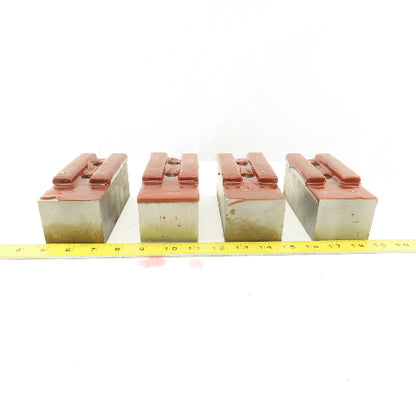 3mm x 60° Serrated Bottom Chuck Jaw Unfinished 5-3/4" x 2-1/2 x 2 Lot Of 4