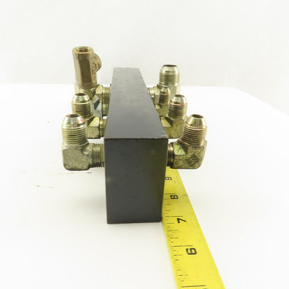 10 Port Parallel Hydraulic Manifold 3/4" 1/4" 3/8" NPT Ports