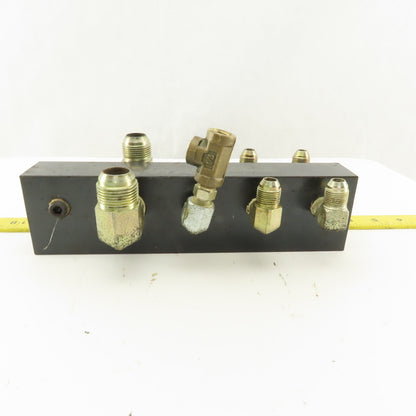 10 Port Parallel Hydraulic Manifold 3/4" 1/4" 3/8" NPT Ports