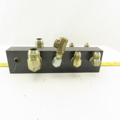 10 Port Parallel Hydraulic Manifold 3/4" 1/4" 3/8" NPT Ports