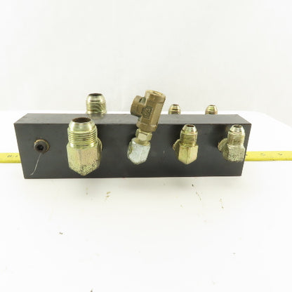 10 Port Parallel Hydraulic Manifold 3/4" 1/4" 3/8" NPT Ports
