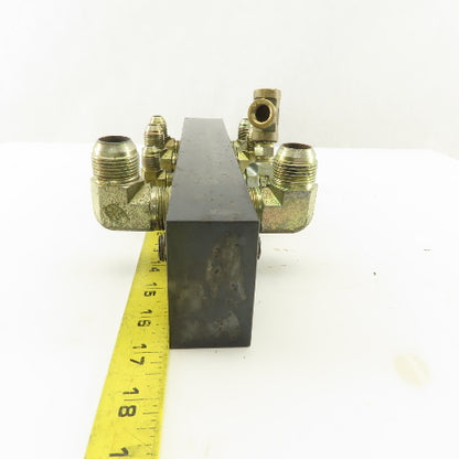 10 Port Parallel Hydraulic Manifold 3/4" 1/4" 3/8" NPT Ports
