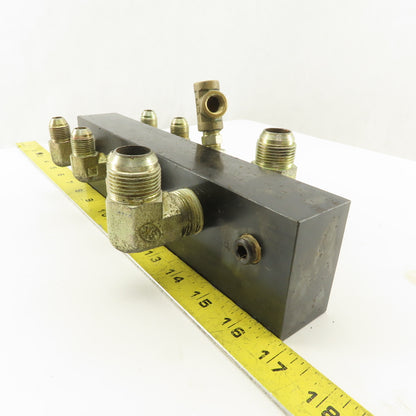 10 Port Parallel Hydraulic Manifold 3/4" 1/4" 3/8" NPT Ports