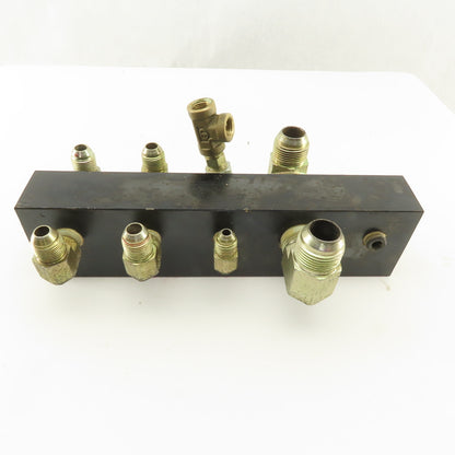 10 Port Parallel Hydraulic Manifold 3/4" 1/4" 3/8" NPT Ports