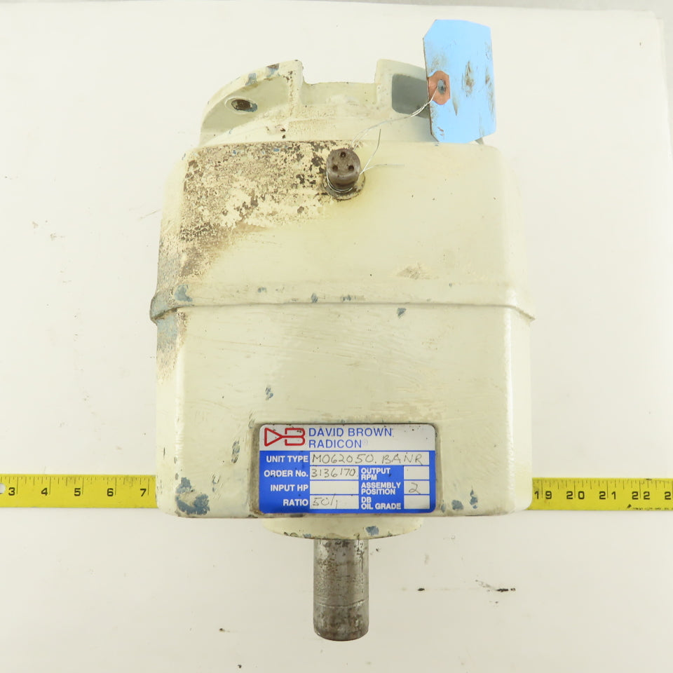 Radicon M062050BANR 50:1 Ratio 35RPM Output 182C Frame Gear Reducer