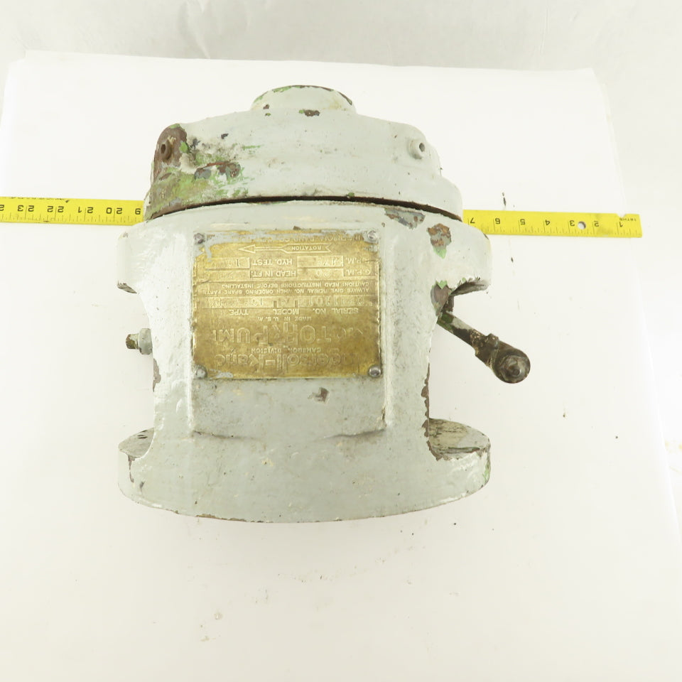 Ingersoll Rand 10RVN1-1/2 Cast Iron Pump Head 20 GPM 3475 RPM 90 Hd./Ft.