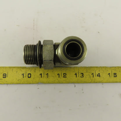 12MFFOR-12MB 1-1/16-12 (-12) O-Ring Boss x 1-3/16-12(-14) O-Ring Face Elbow 90°