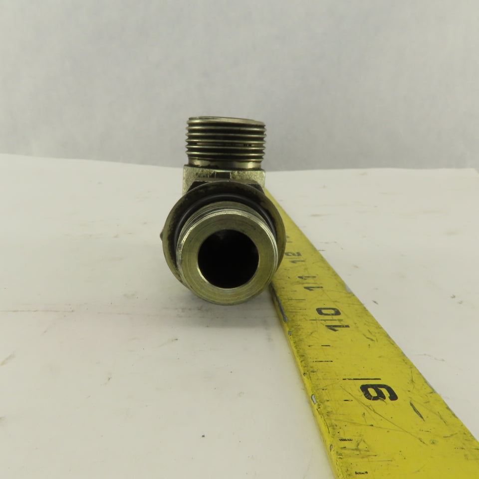 12MFFOR-12MB 1-1/16-12 (-12) O-Ring Boss x 1-3/16-12(-14) O-Ring Face Elbow 90°
