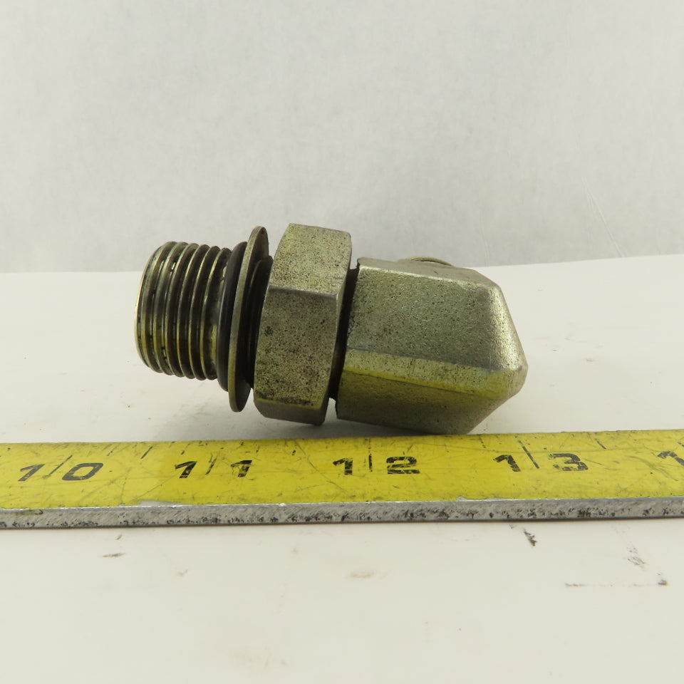 12MFFOR-12MB 1-1/16-12 (-12) O-Ring Boss x 1-3/16-12(-14) O-Ring Face Elbow 90°