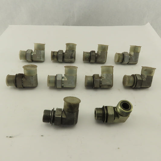 12MFFOR-12MB 1-1/16-12 (-12) O-Ring Boss x 1-3/16-12(-14) O-Ring Face Elbow 90°