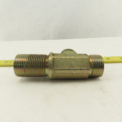1-3/16-12 (-14) O-Ring Face Hydraulic Male Bulkhead Run Tee Steel