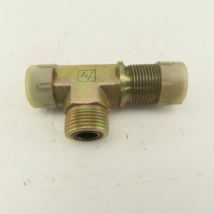1-3/16-12 (-14) O-Ring Face Hydraulic Male Bulkhead Run Tee Steel